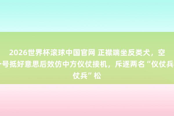 2026世界杯滚球中国官网 正襟端坐反类犬，空军一号抵好意思后效仿中方仪仗接机，斥逐两名“仪仗兵”松