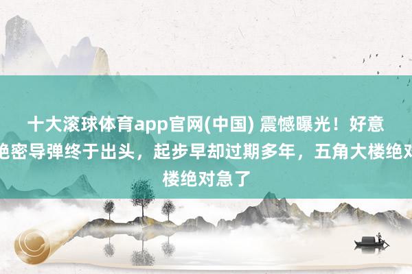 十大滚球体育app官网(中国) 震憾曝光！好意思军绝密导弹终于出头，起步早却过期多年，五角大楼绝对急了