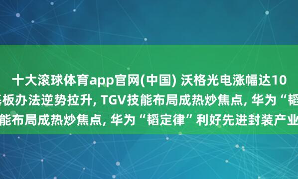 十大滚球体育app官网(中国) 沃格光电涨幅达10.00%涨停封板! 玻璃基板办法逆势拉升， TGV技能布局成热炒焦点， 华为“韬定律”利好先进封装产业链